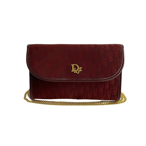 DIOR Red Leather Shoulder Bag - Picture 1 of 8